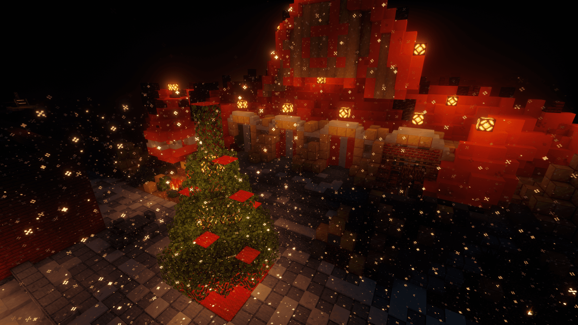 A screenshot of the Winter map (dragon) on d.craft